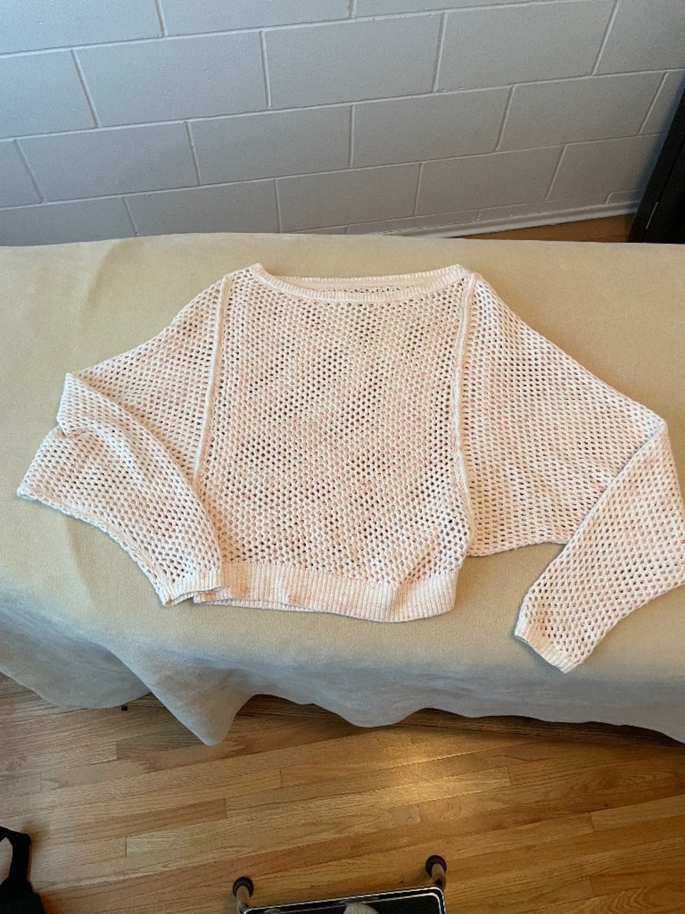 Lovely open weave boat neck sweater